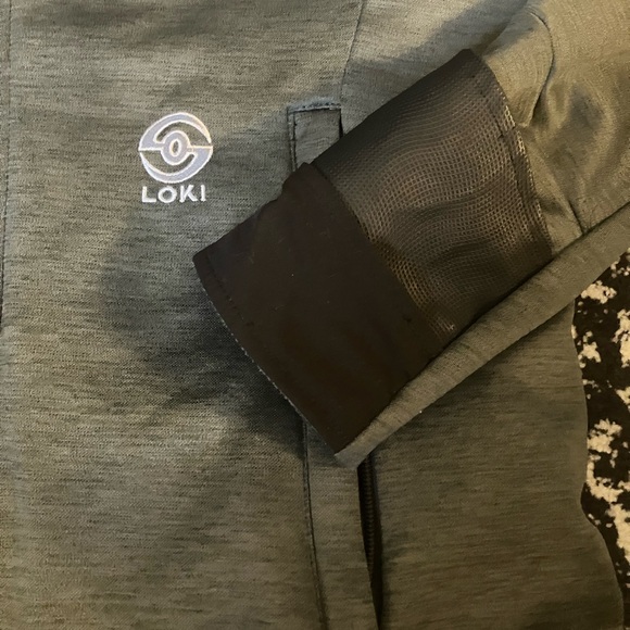 LOKI Gear Versacuff tech hoodie jacket grey womens L mitten gaiter hood zip SALE - Picture 5 of 12